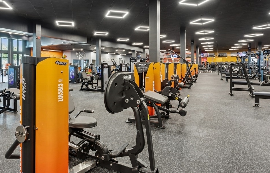 Gym interior with equipment